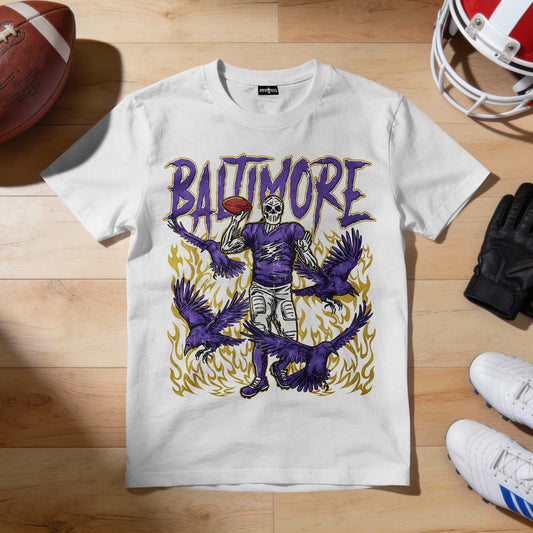 Baltimore Football Premium Cotton T-shirt