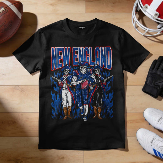 New England Football Premium Cotton T-shirt