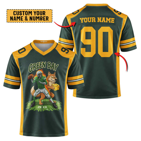 Green Bay Football Premium Jersey - Custom Name & Number