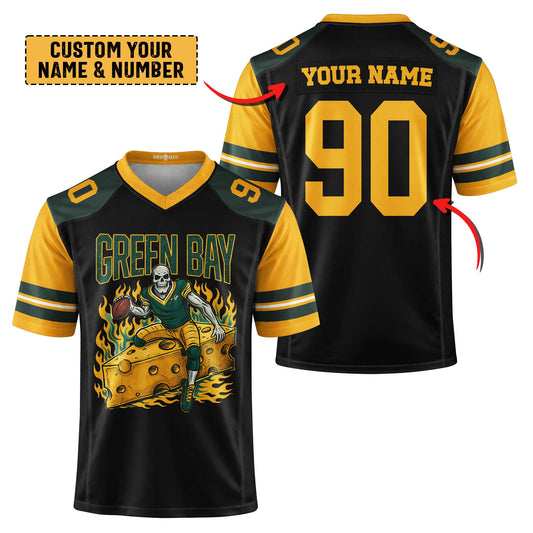 Green Bay Football Premium Jersey - Custom Name & Number