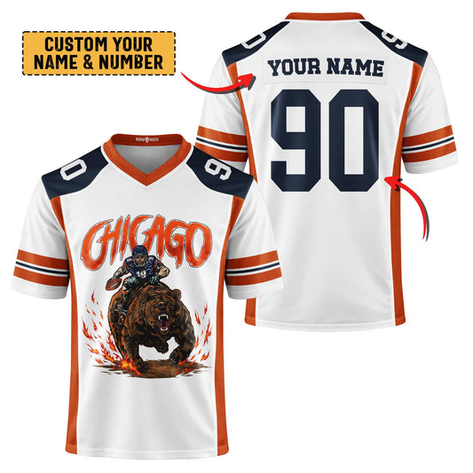 Chicago Football Premium Jersey - Custom Name & Number