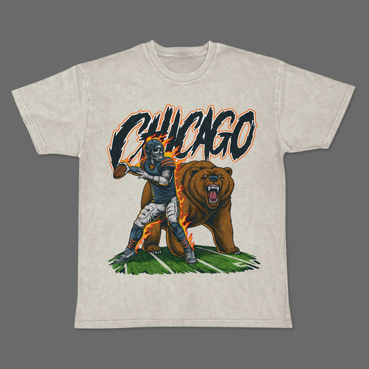Chicago Football Premium Cotton T-shirt
