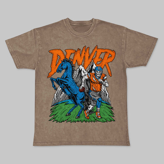 Denver Football Premium Cotton T-shirt