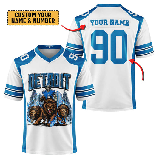 Detroit Football Premium Jersey - Custom Name & Number