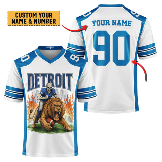 Detroit Football Premium Jersey - Custom Name & Number