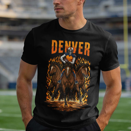 Denver Football Premium Cotton T-shirt