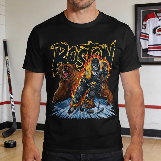 Boston Hockey Premium Cotton T-shirt