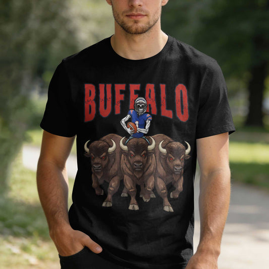 Buffalo Football Premium Cotton T-shirt