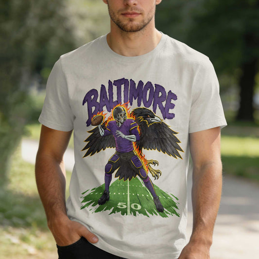 Baltimore Football Premium Cotton T-shirt