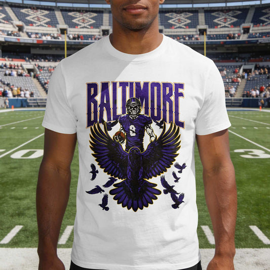 Baltimore Football Premium Cotton T-shirt