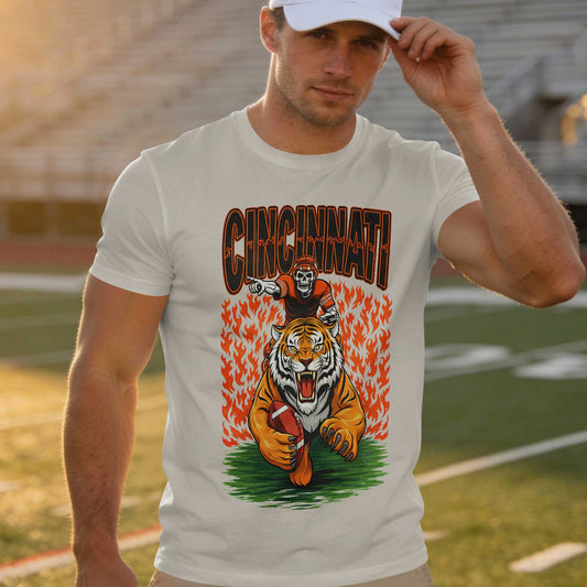 Cincinnati Football Premium Cotton T-shirt