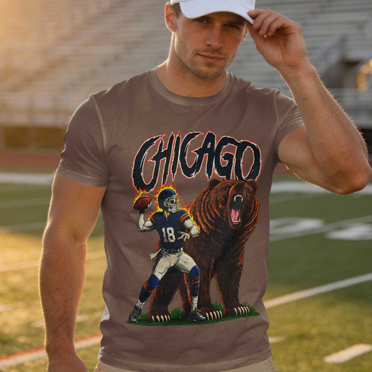 Chicago Football Premium Cotton T-shirt