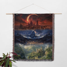 TOG 100% Cotton Woven Blanket, Night Court Wall Hanging Tapestry, Bookish Cozy Throw