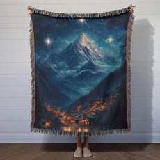 Velaris Reading 100% Cotton Woven Blanket, City Of Starlight Bookish Wall Hanging Tapestry, Cozy Throw Gift For Reader