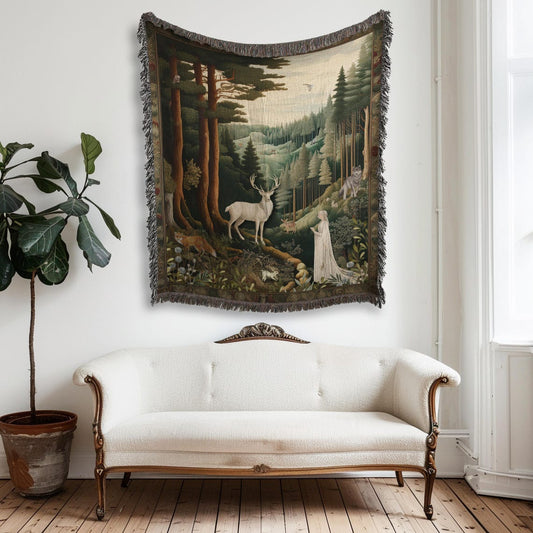 TOG 100% Cotton Woven Blanket, Bookish Wall Hanging Tapestry, Cozy Throw Gift For Reader